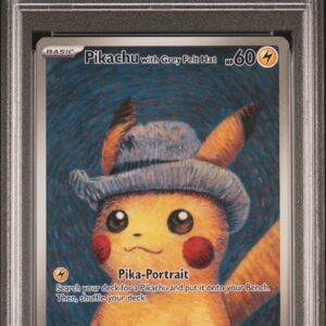PSA 10 - 2023 POKEMON SVP EN-SV BLACK STAR PROMO #085 PIKACHU/GREY FELT HAT POKEMON X VAN GOGH